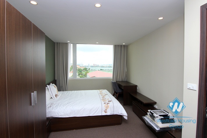 Modern lake view duplex apartment rental in Tay Ho, Hanoi